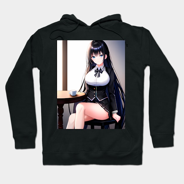 Ai - Anime Long Hair 28 Hoodie by Dokey4Artist